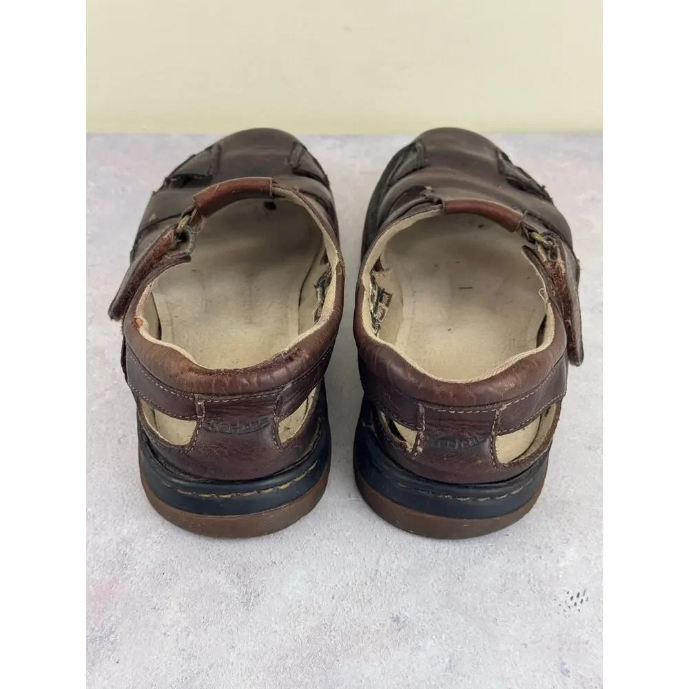 Vintage Dr. Martens Brown Fishermans Sandals EUR Sz 45 US Mens Sz 11 Read